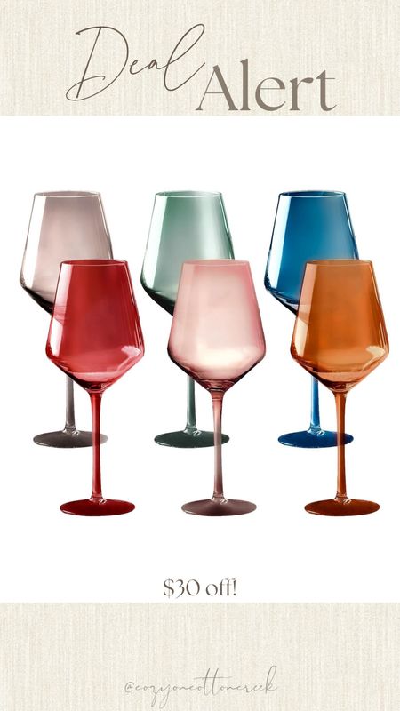 Wine glasses
Colored wine glasses
Amazon find
On sale

#LTKhome #LTKsalealert #LTKSeasonal