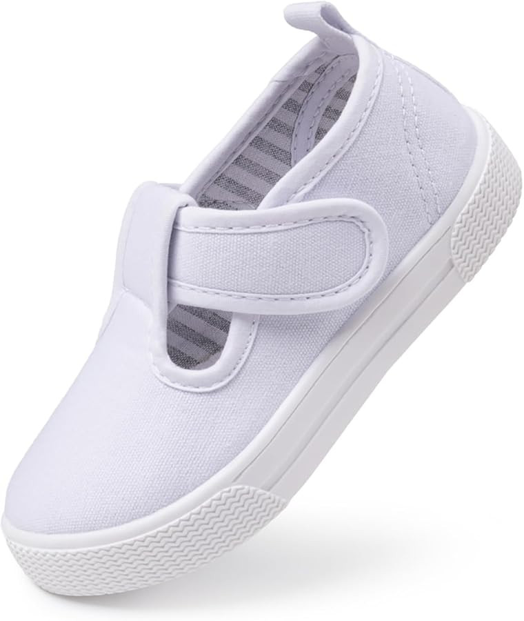 Sonsage Toddler Boys Girls Canvas Sneakers Soft Sole T-Strap Shoes Lightweight Comfy Classical Fl... | Amazon (US)