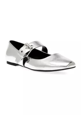 Dv Dolce Vita Women's Mellie Flats, Silver, 6M | Belk