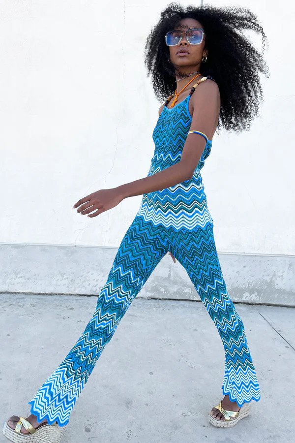 Santorini Flare Trousers Petite | Never Fully Dressed (UK & IE)