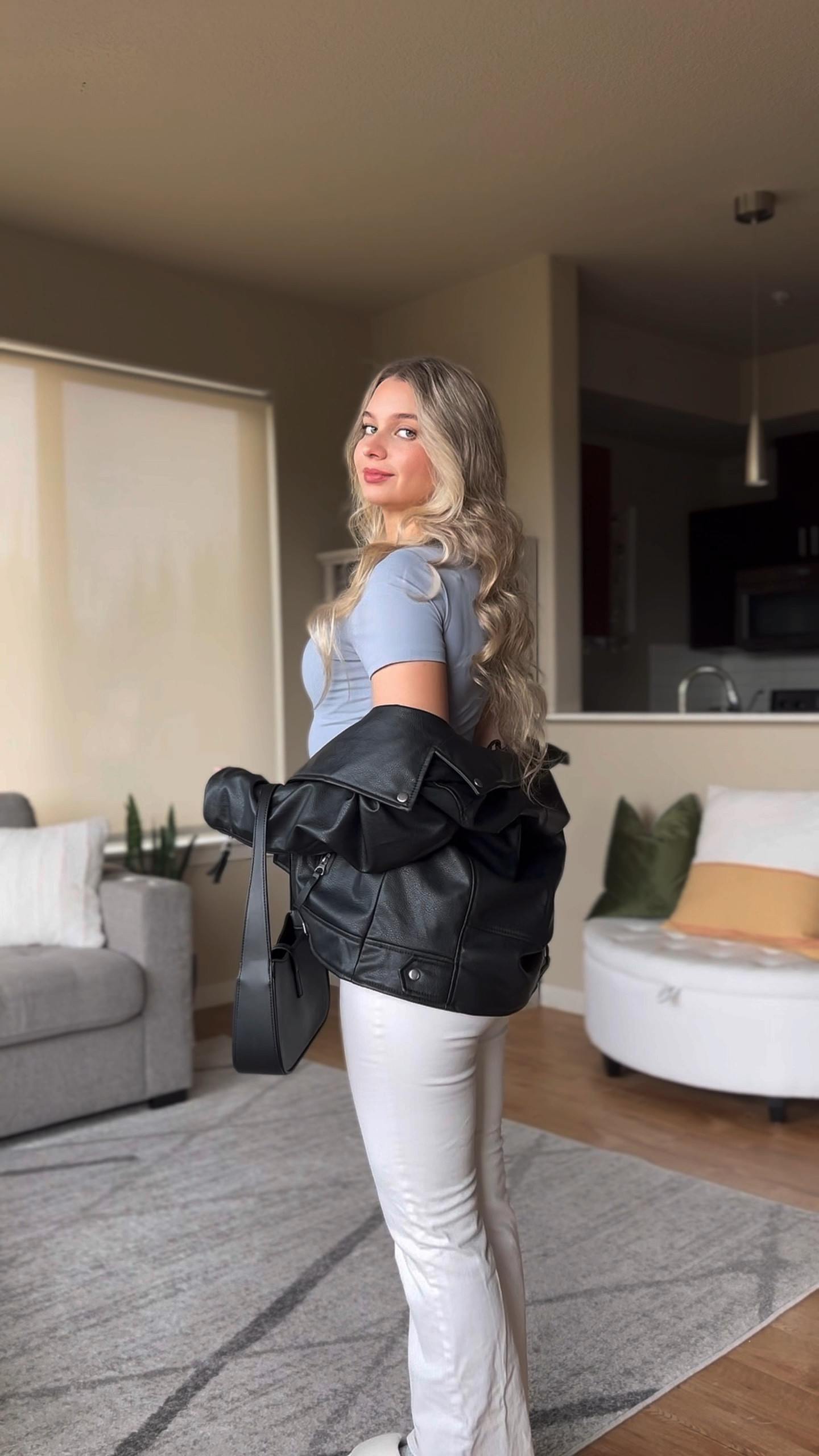 Elevated casual style - baby blue cropped tee, white jeans, a moto jacket, and ysl boho bag. 

I waiting on the Amazon seller for the tee link. Jacket from H&M and denim from pacsun 

#LTKSeasonal #LTKVideo #LTKstyletip