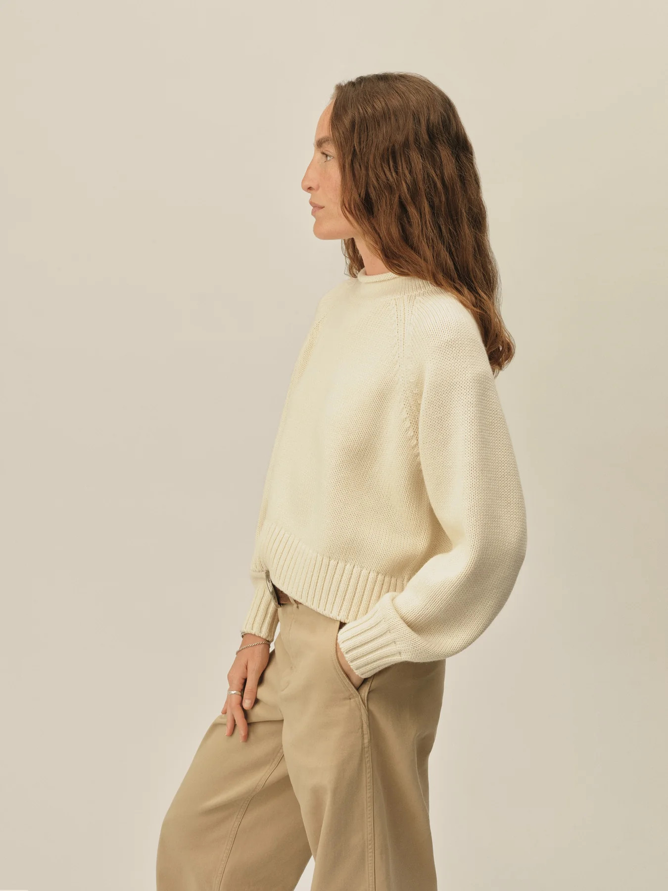Natural Coastline Cotton Wool Rollneck | Buck Mason | Buck Mason