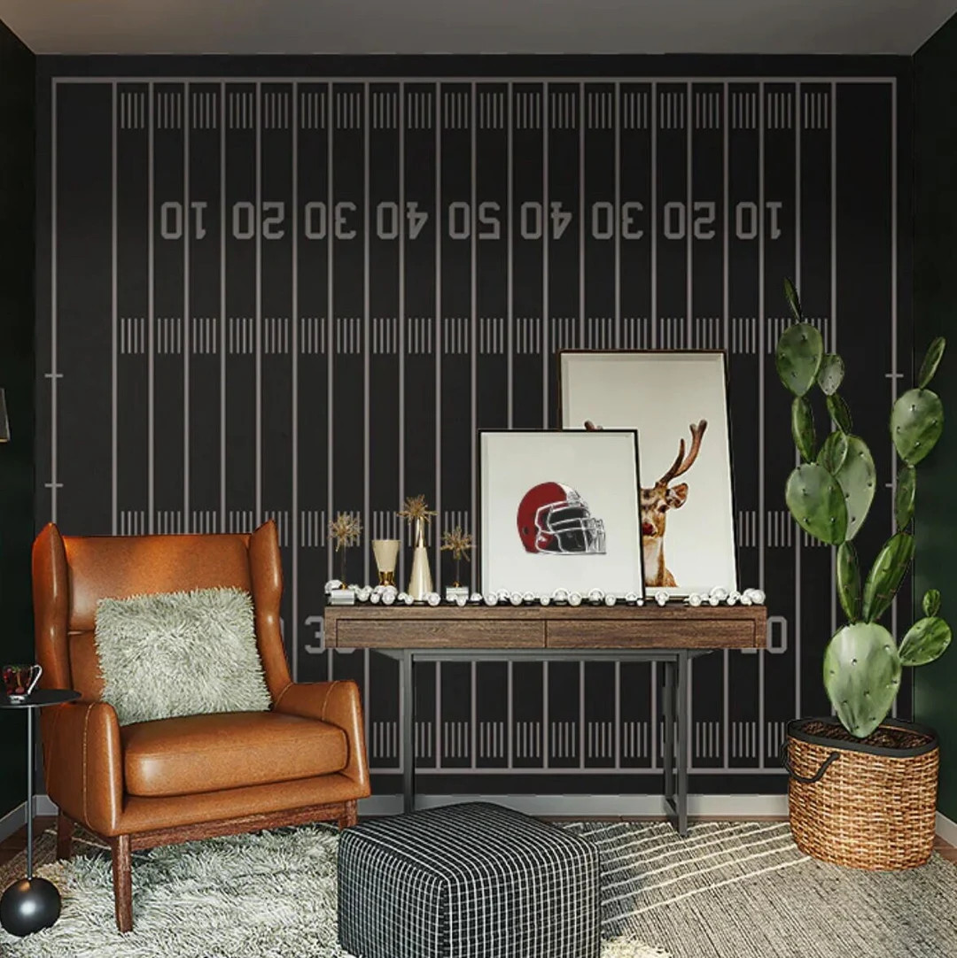 Football Field Wall Mural | Urbanwalls - Etsy | Etsy (US)