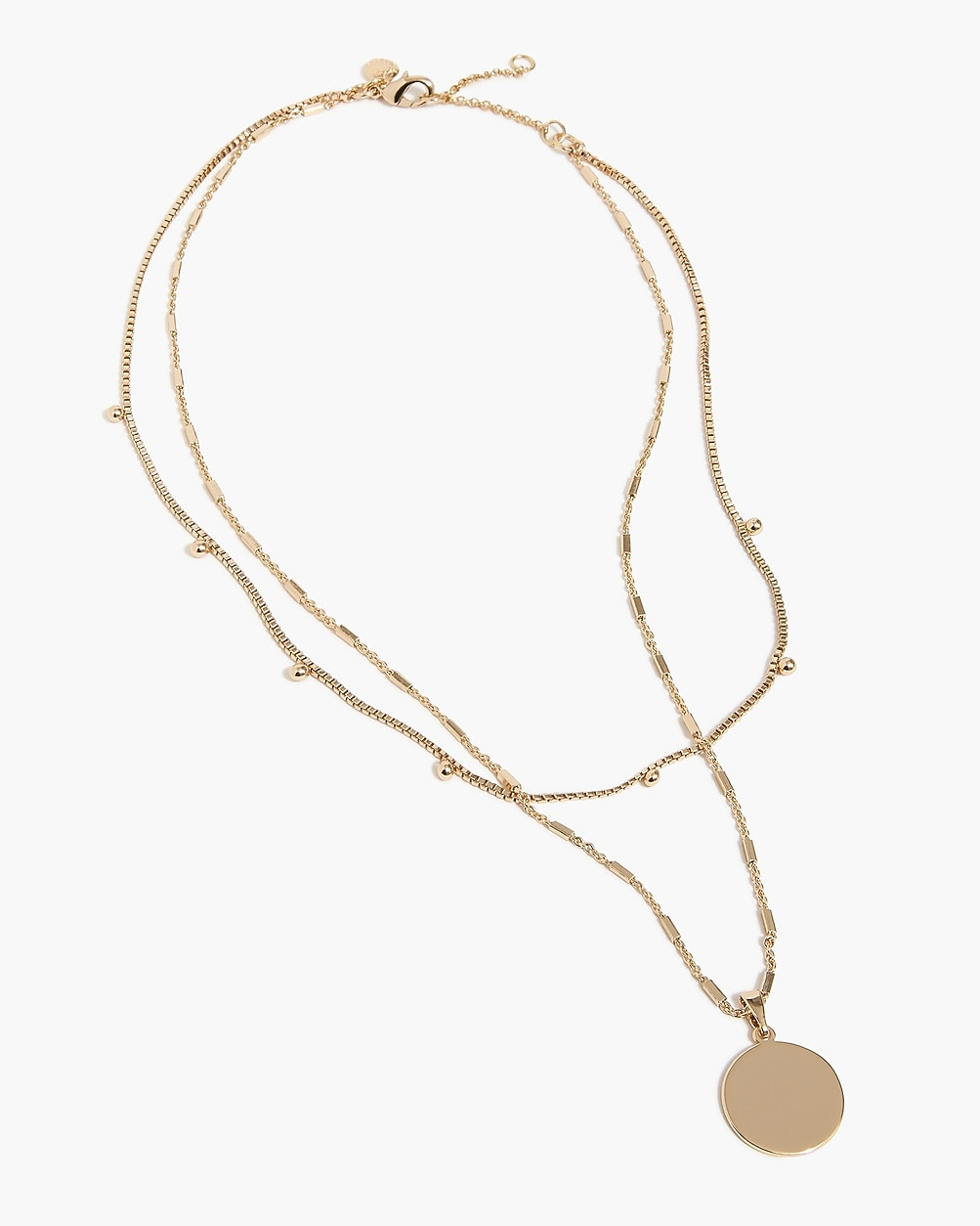Double-layer coin necklace | J.Crew Factory