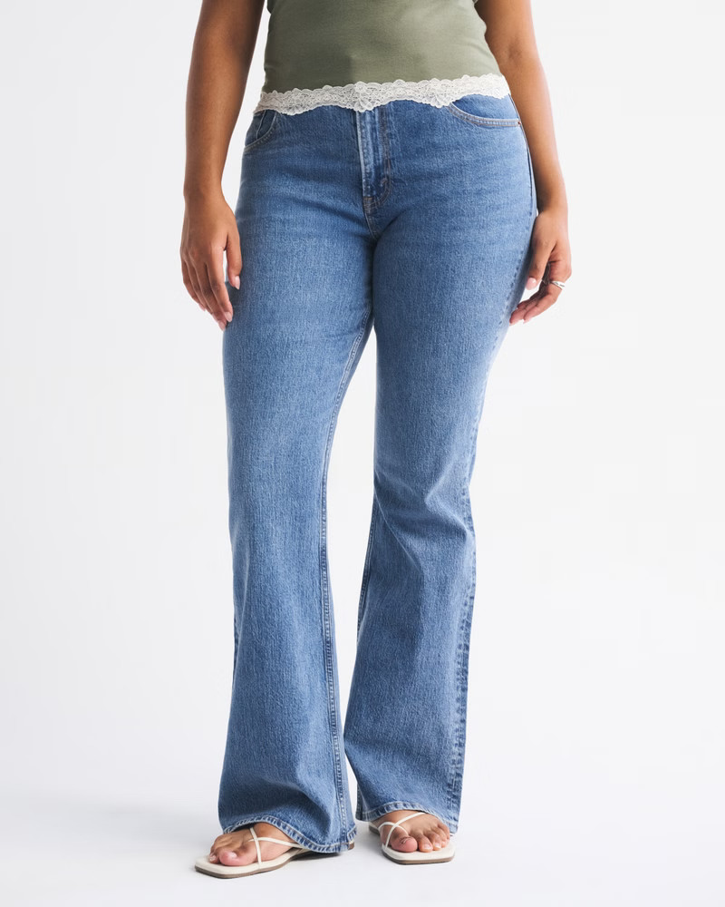 Women's Curve Love High Rise Bootcut Jean | Women's New Arrivals | Abercrombie.com | Abercrombie & Fitch (US)