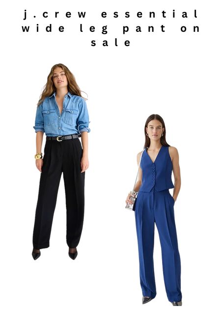 J.crew wide leg pants now on sale 

#LTKfindsunder100 #LTKstyletip