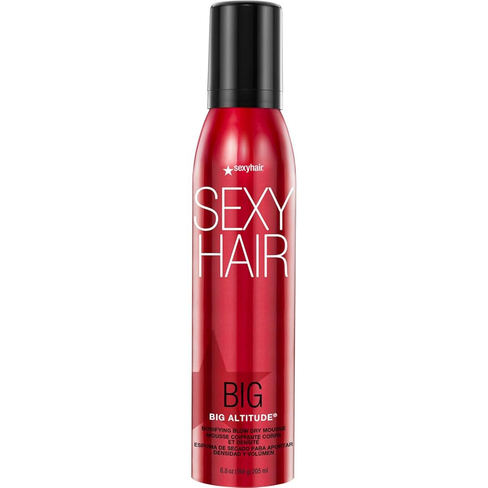 SexyHair Big Altitude Bodifying Blow Dry Mousse, 6.8 Oz | Volume with Hold | Up to 72 Hours Humid... | Amazon (US)