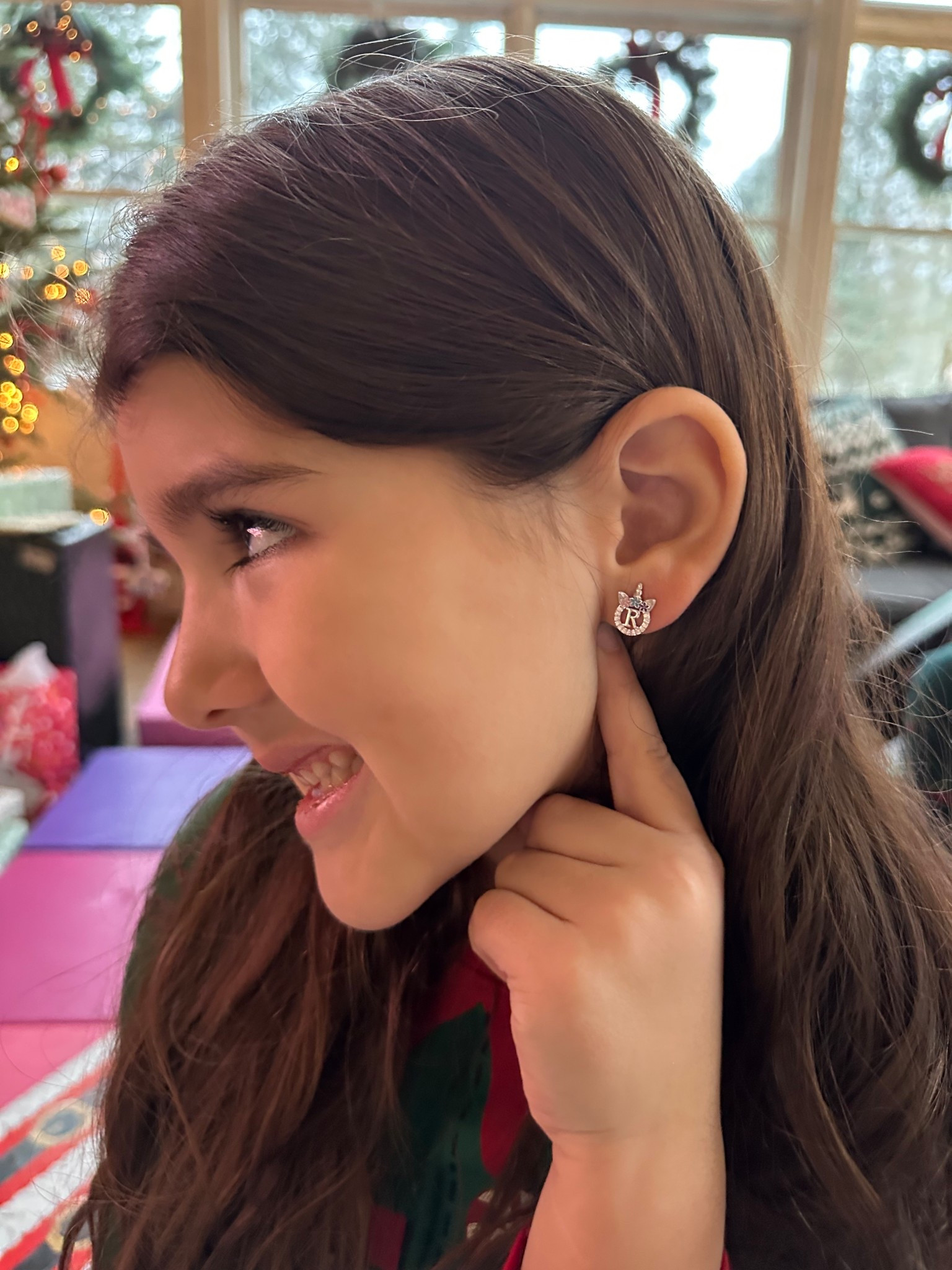 Girls unicorn initial earrings. A personalized gift any girl would love!

#LTKFindsUnder50 #LTKgrwm #LTKKids