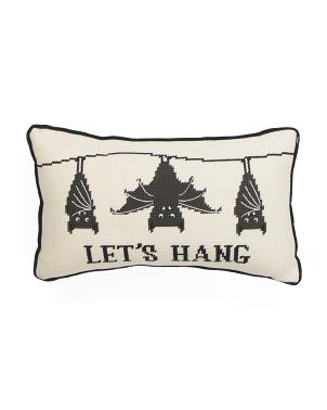 9x15 Lets Hang Needlepoint Pillow | TJ Maxx