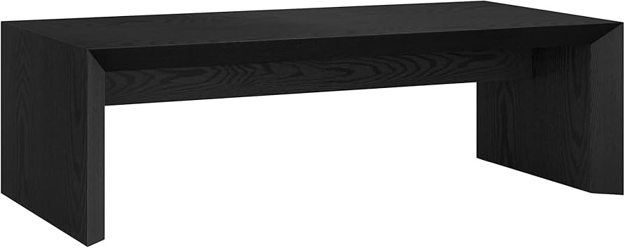 Henn&Hart 48" Rectangular Low-Profile Coffee Table for Living Room, Family Room, or Office, Natur... | Amazon (US)