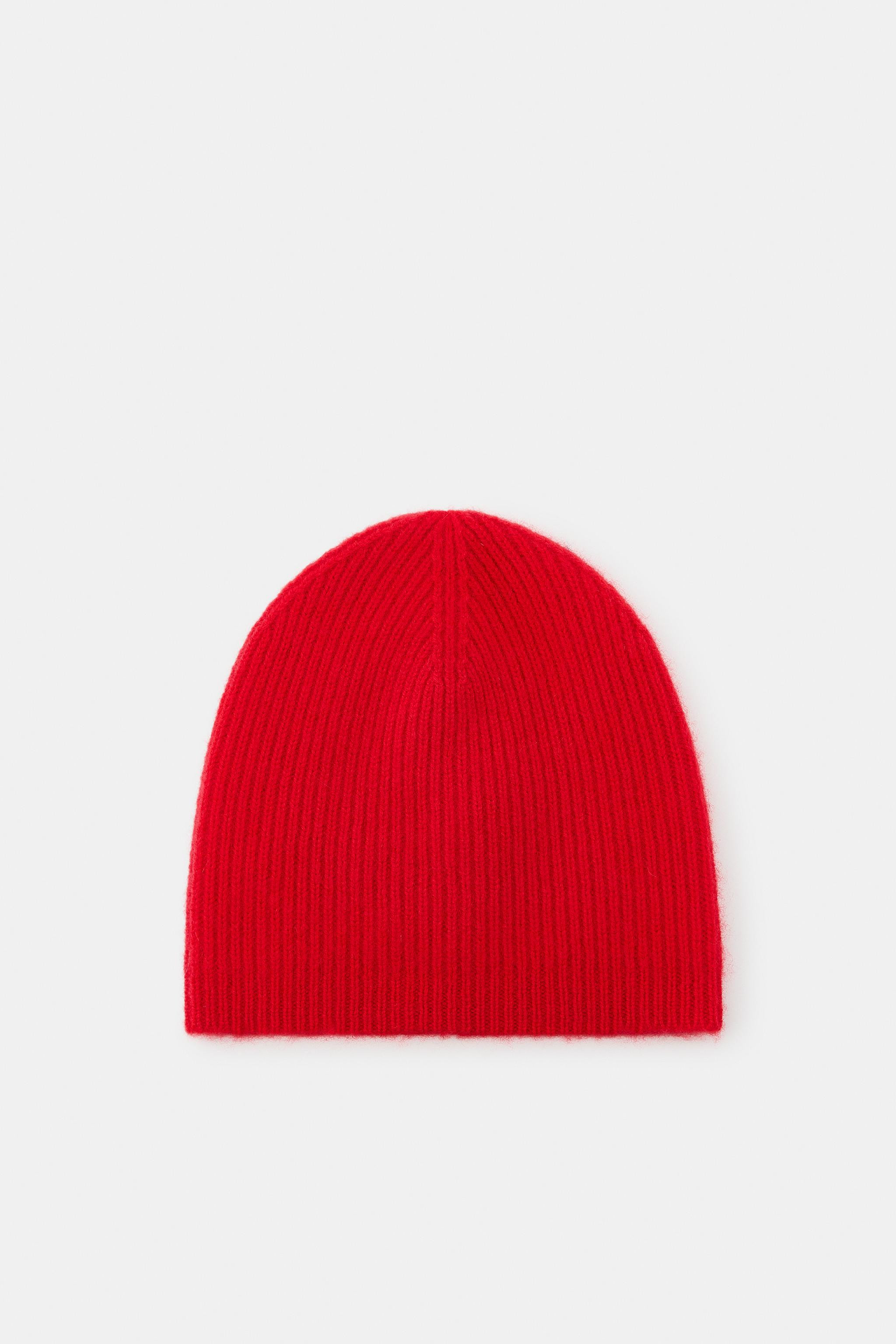 WOOL AND CASHMERE RIBBED BEANIE | Zara US