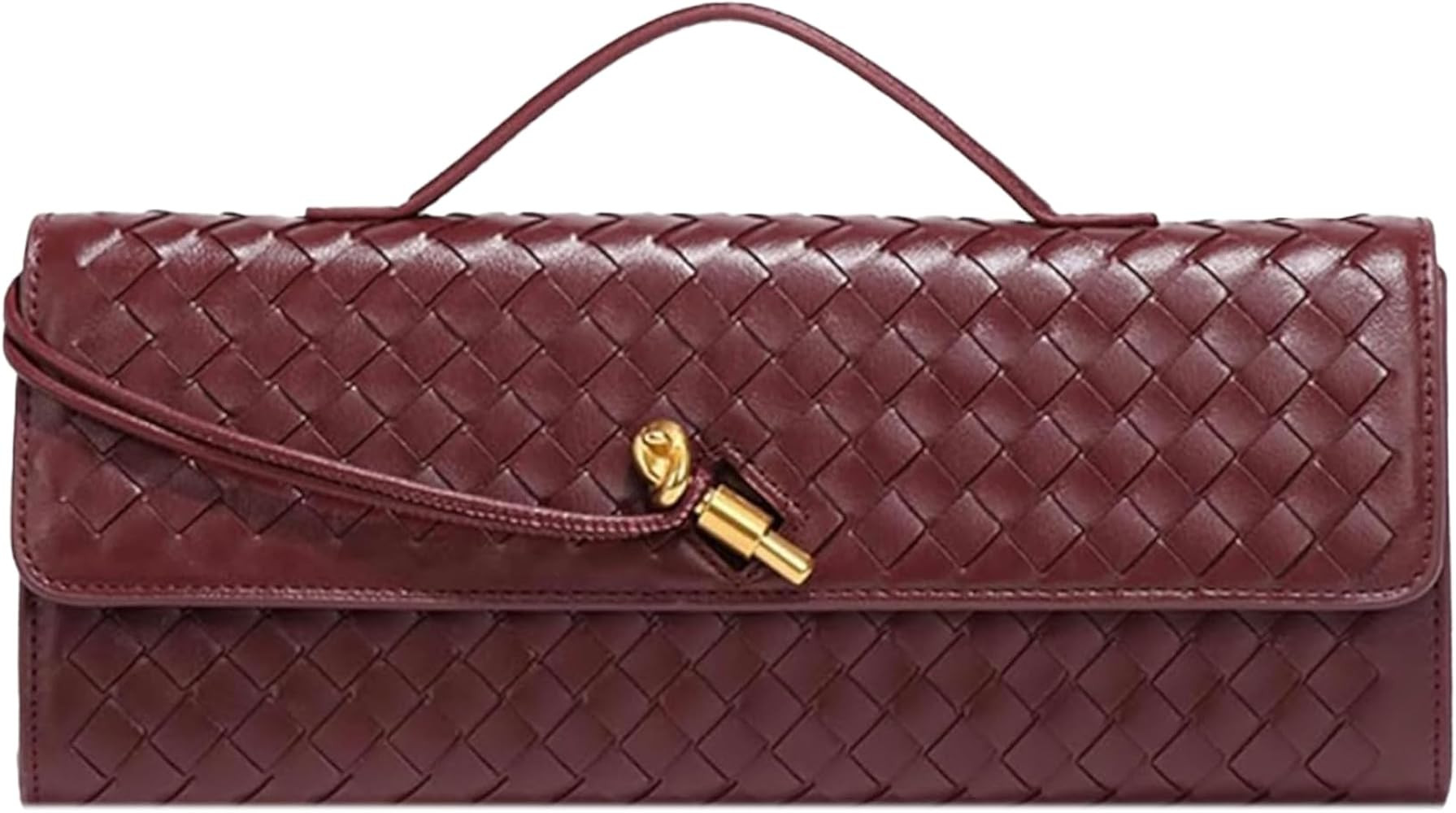 Ash&Ivy Women's Woven Clutch Purse - Casual PU Leather Crossbody Bag, Fashionable Evening Shoulde... | Amazon (US)