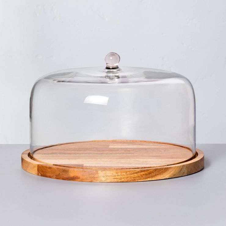 Wood & Glass Cake Storage - Hearth & Hand™ with Magnolia | Target