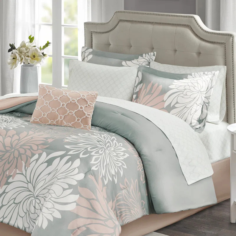 Maible Floral Comforter Set with Cotton Bed Sheets | Wayfair North America