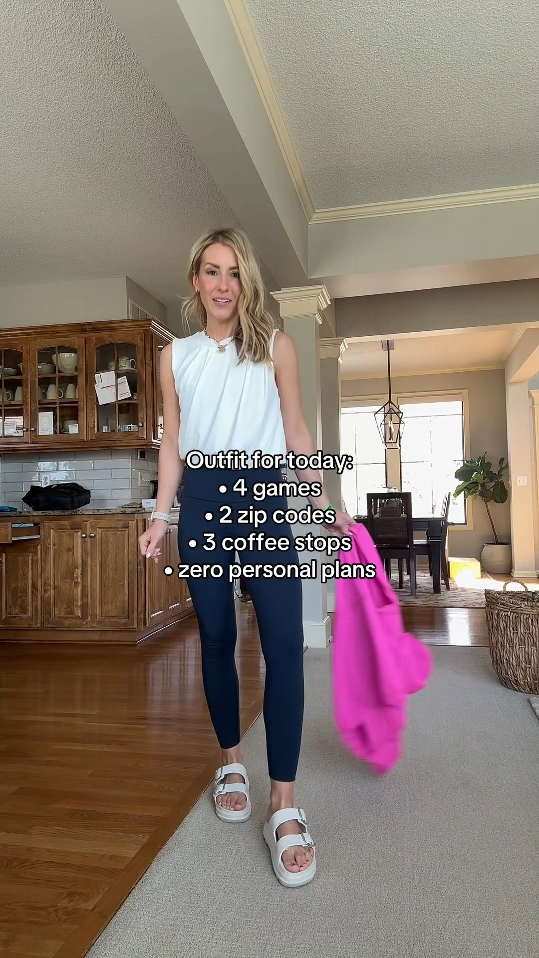 Off to another weekend of youth sports in my mom fit!  This lightweight jacket is a must!  One of my favorite things.  I also love these Navy pants and twist up top.  Great basic colors to have in your closet!

#LTKdayinmylife #LTKActive #LTKmomlife