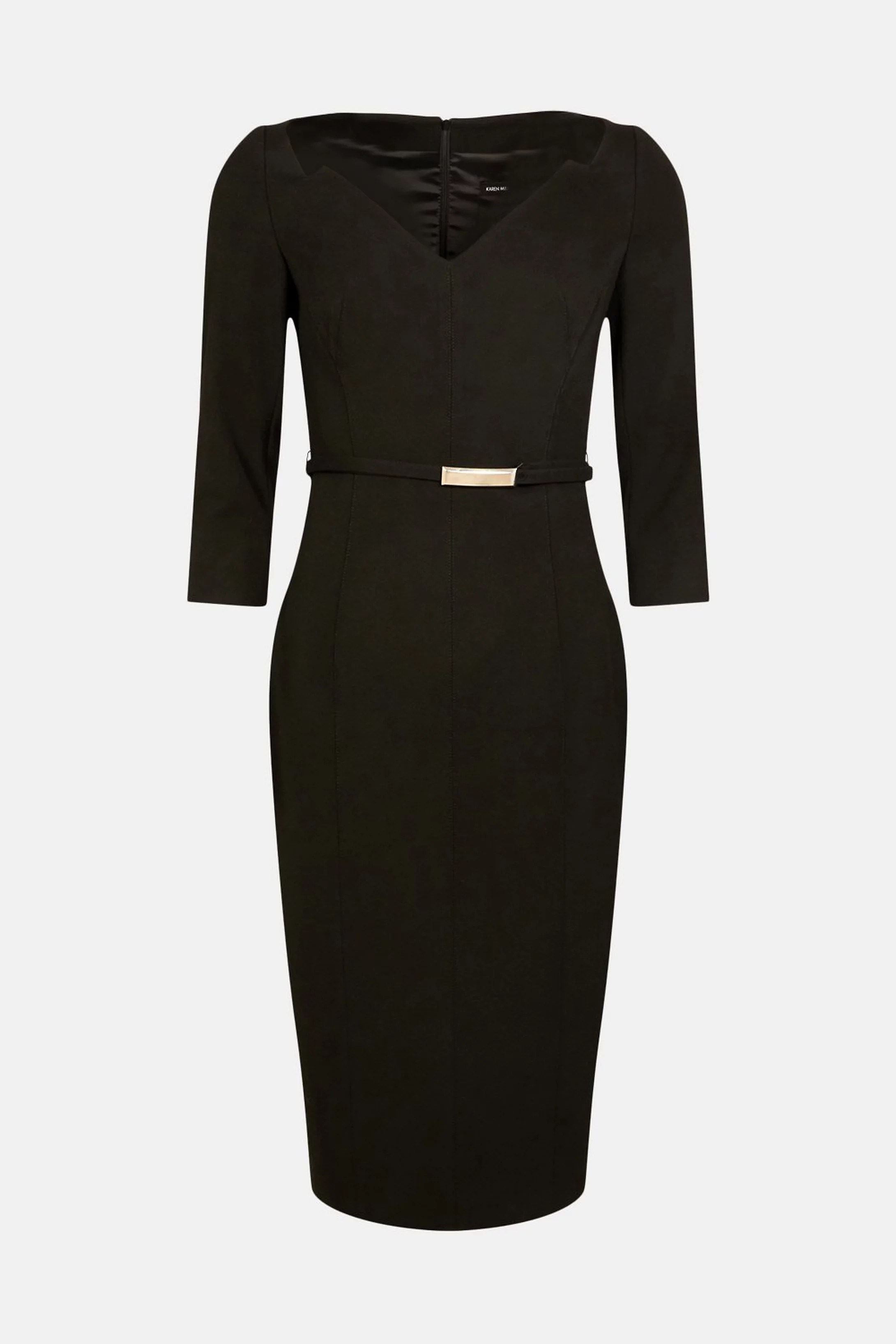 Forever Bar Belt Midi Dress | Karen Millen US