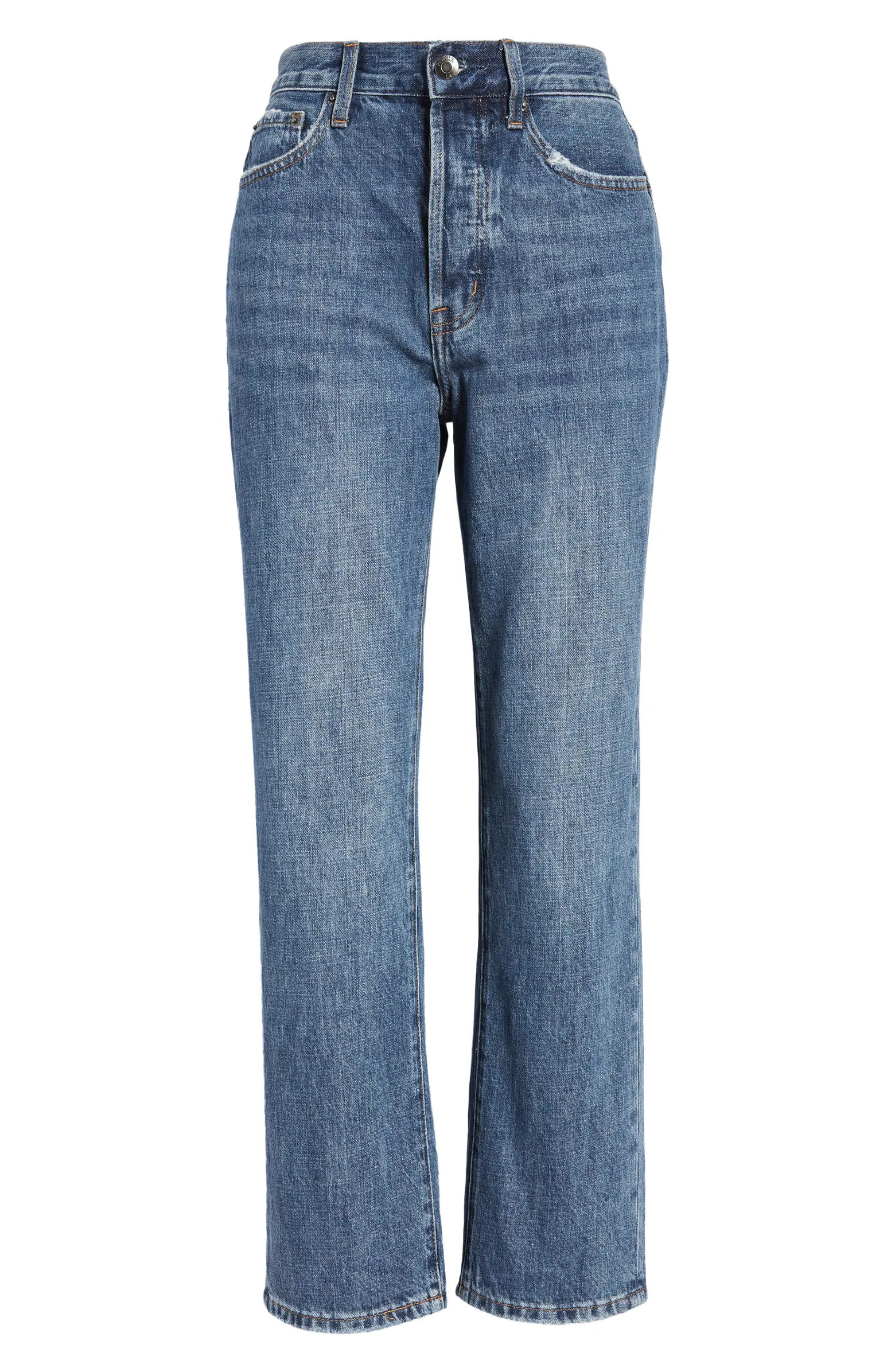 Charlie High Waist Ankle Straight Leg Jeans | Nordstrom