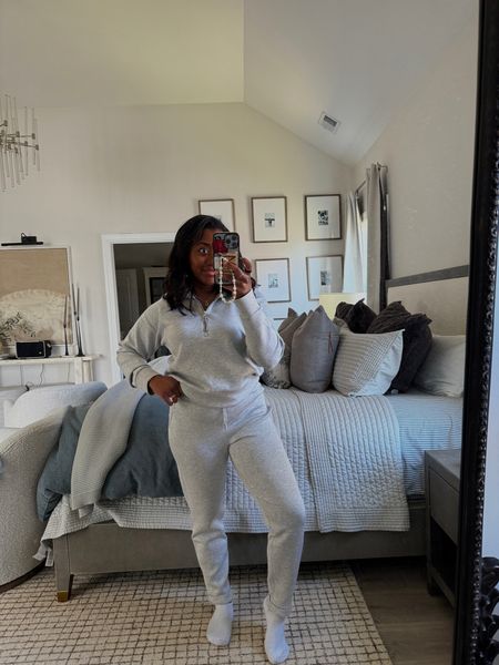 My all time favorite matching set now comes in grey! I live in this thing! Wearing a size medium, you can use my code: CARAXSPANX for $$ off!

Travel outfit, loungewear, sweatpants, sweatshirt, matching set, bedroom, bedroom decor, bedding, rug, nightstands 

#LTKActive #LTKtravel #LTKstyletip