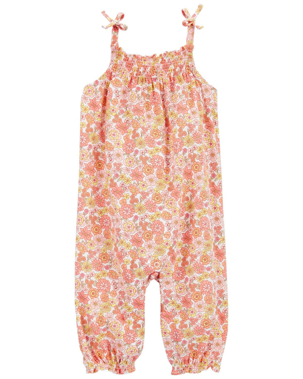 Orange Baby Floral Tank Jumpsuit | carters.com | Carter's