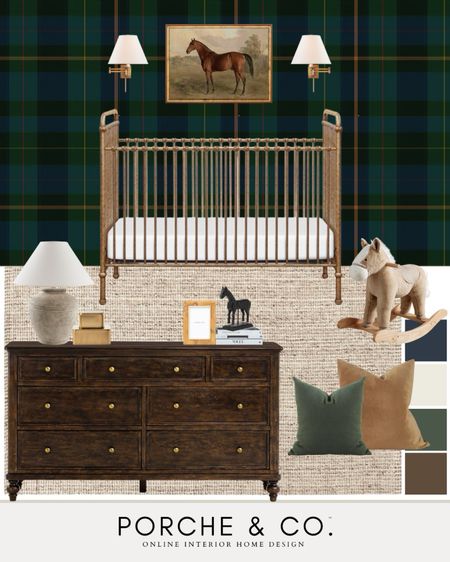 Boys nursery mood board, boys nursery inspo, horse nursery inspo, green nursery, nursery design, nursery decor 

#LTKbaby #LTKhome #LTKstyletip