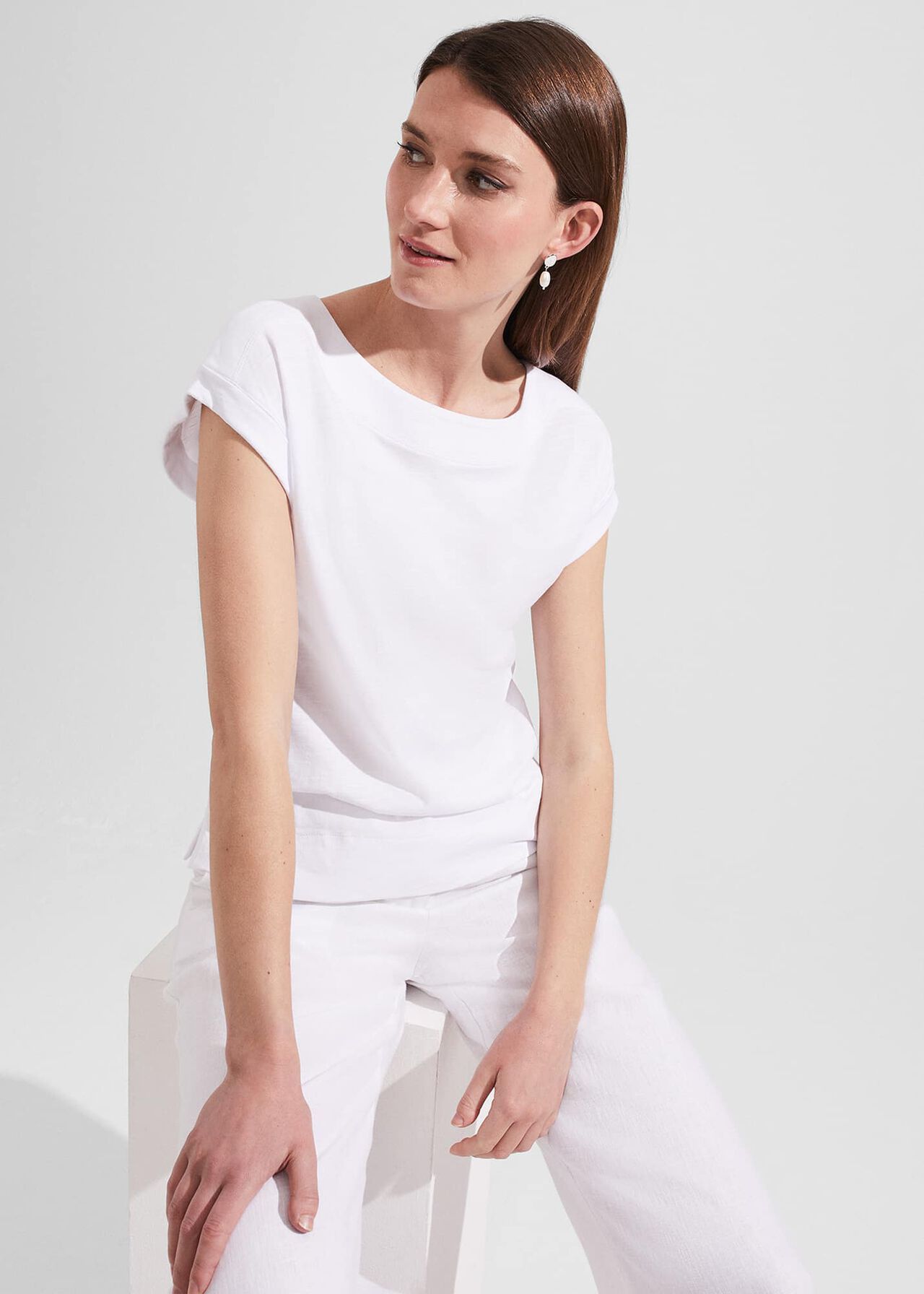 Alycia Cotton T-Shirt | | Hobbs