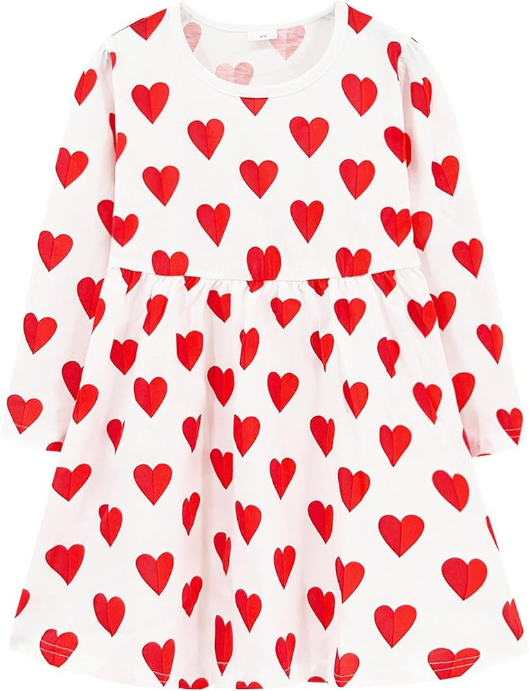 Bumeex Toddler Girl's Long Sleeve Dresses 2-7Y | Amazon (US)