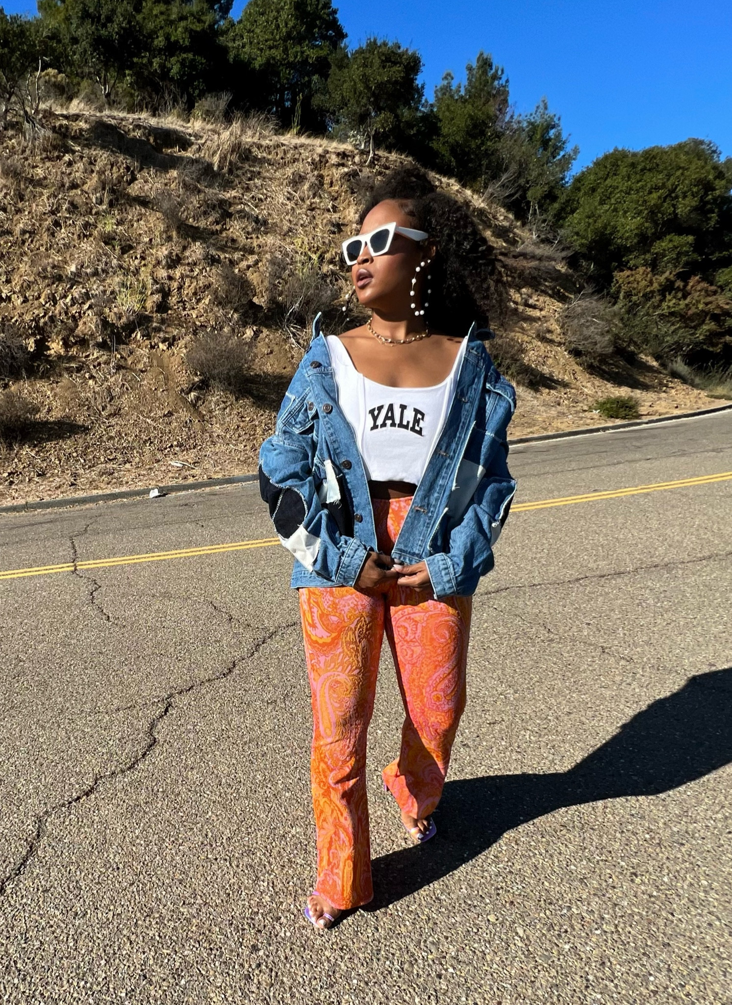 Bright Fall Vibes | Retro bight pant | Yale cropped Top 

#LTKunder100 #LTKstyletip #LTKshoecrush