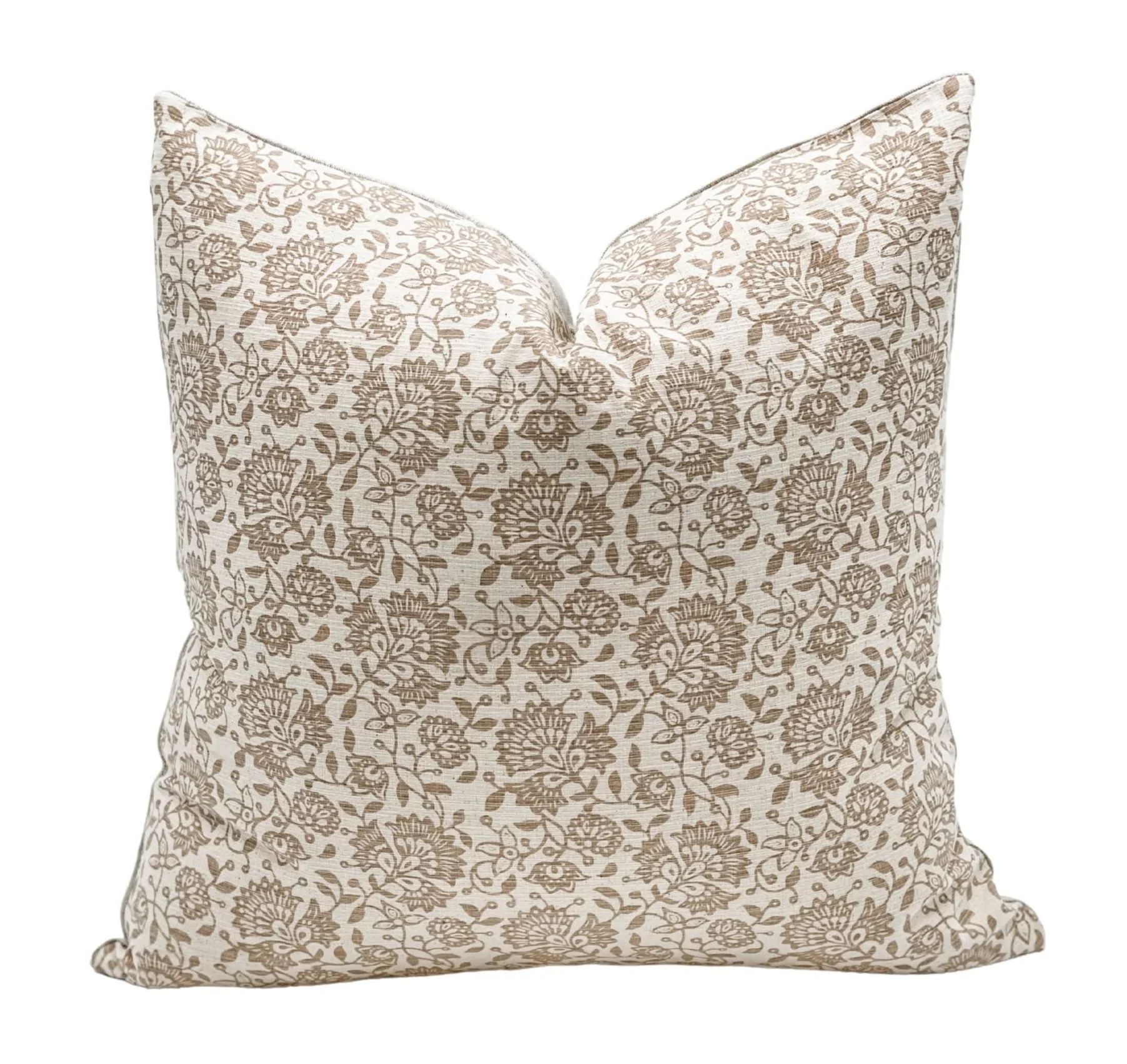 Raya in tan beige pillow cover | Krinto