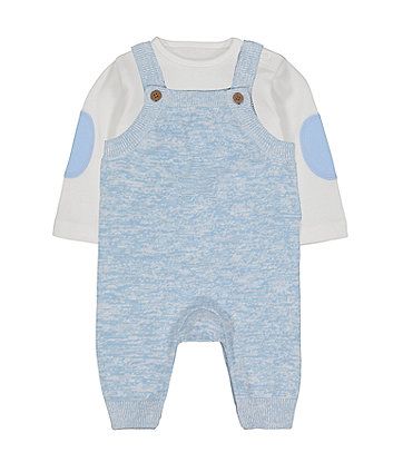 my first knitted dungaree set | Mothercare (UK)