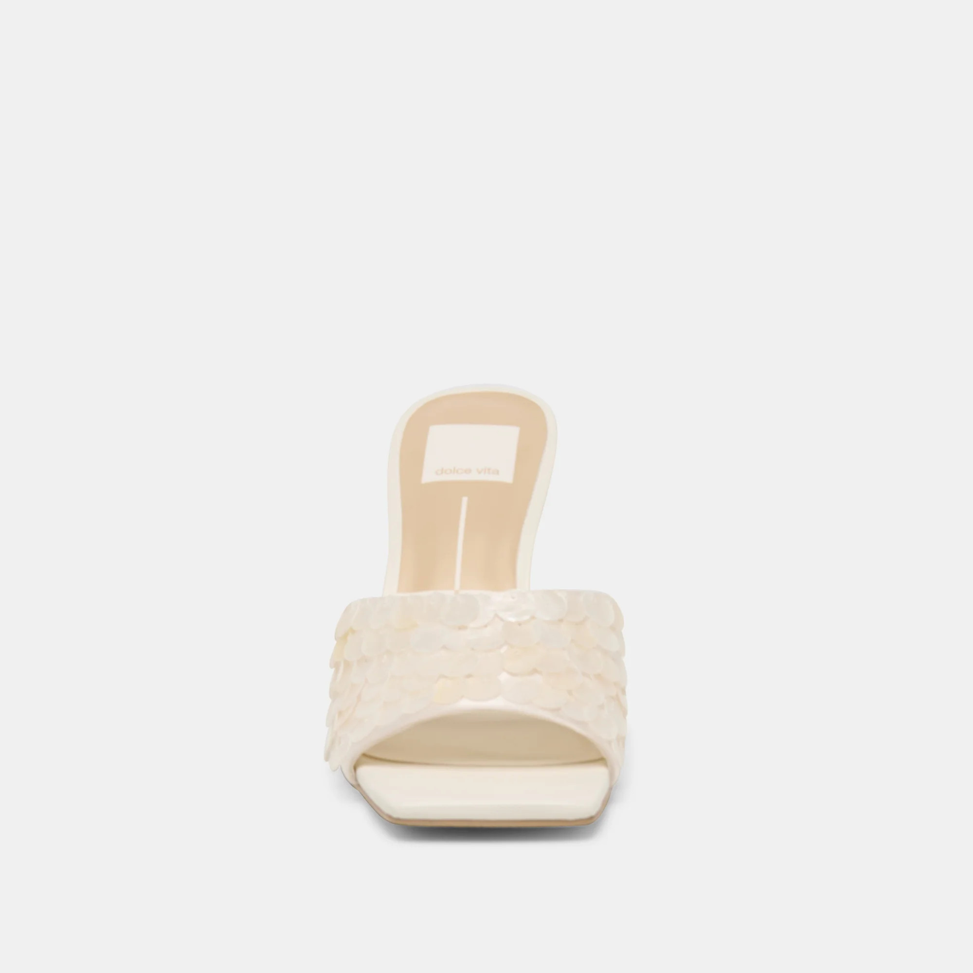 Nandy Confetti Heels Ivory Sequin | DolceVita.com