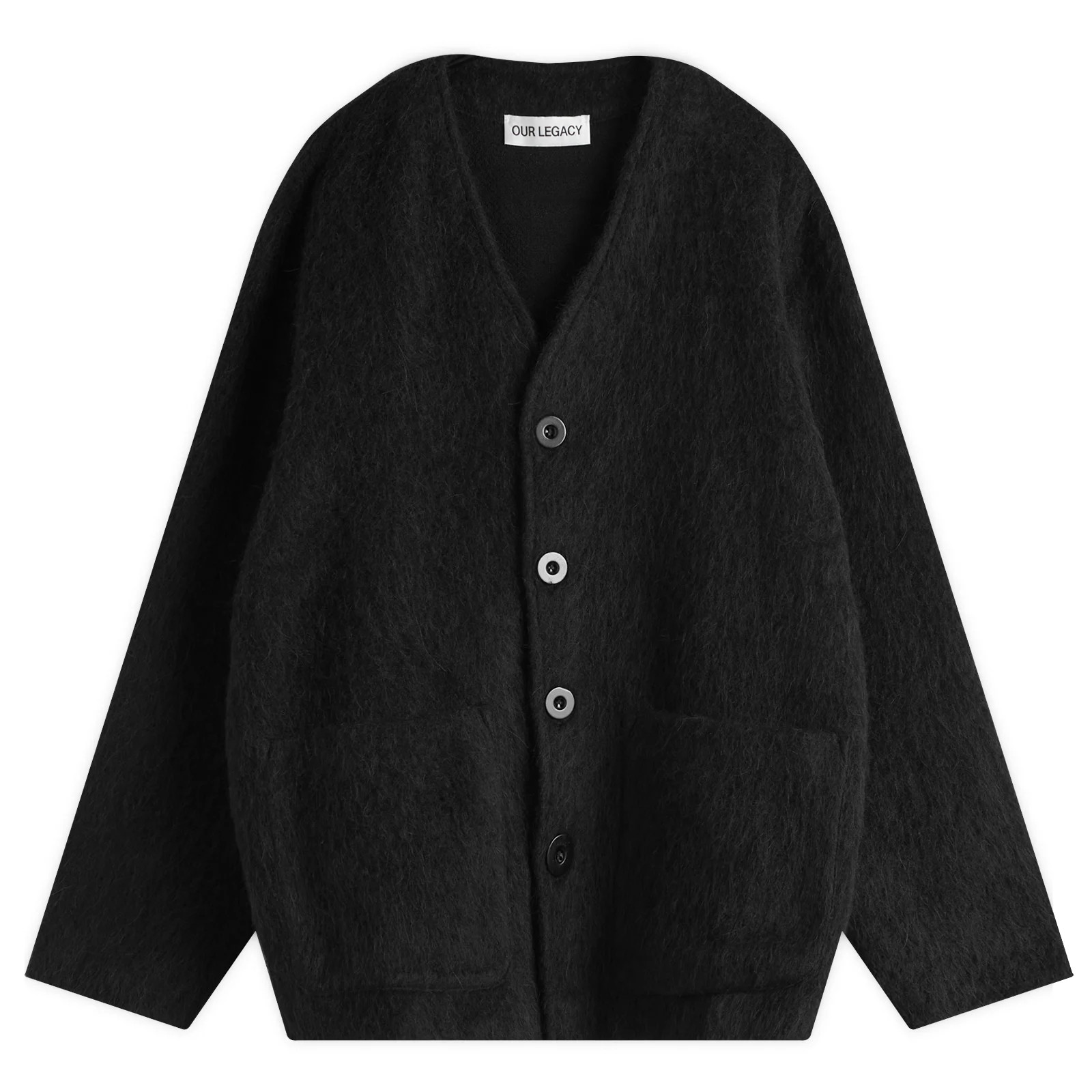 Our Legacy Men's Mohair Cardigan Black Mohair | END. Clothing