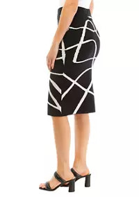 Philosophy Women's Scroll Printed Sweater Knit Skirt | Belk