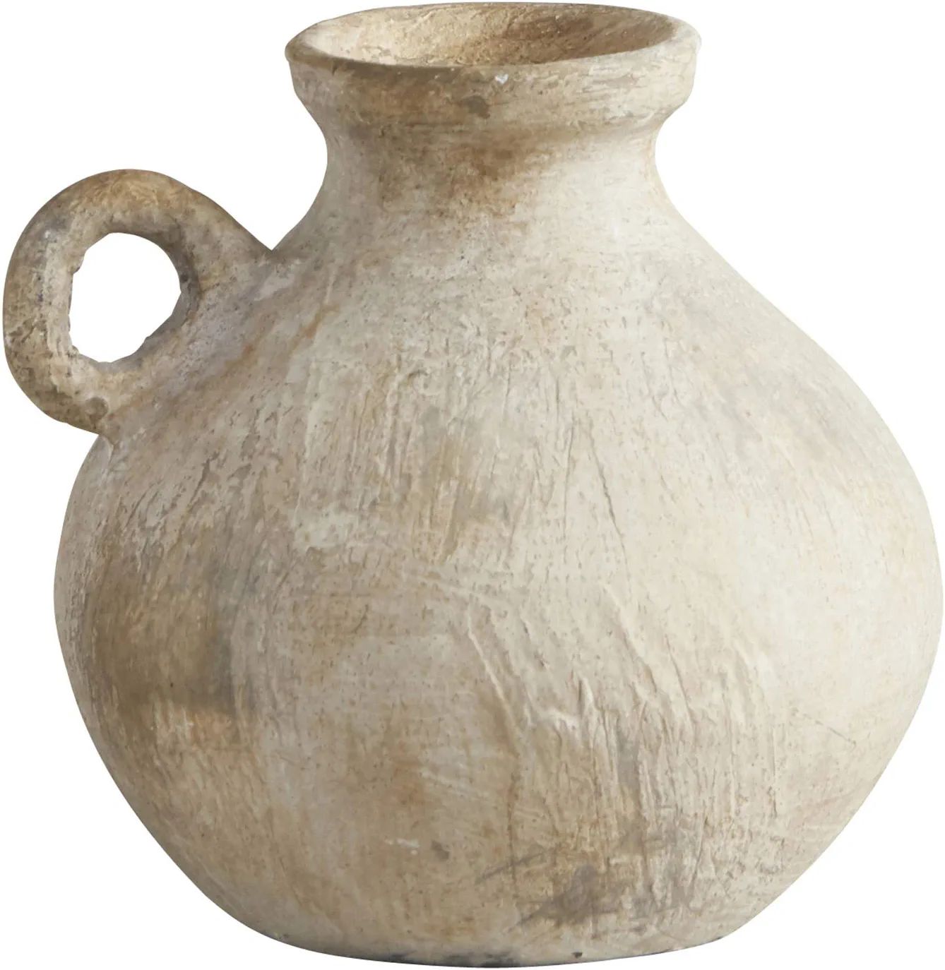 Amazon.com: 47th & Main Textured Ceramic Handled Vase, Mini, Cream : Home & Kitchen | Amazon (US)