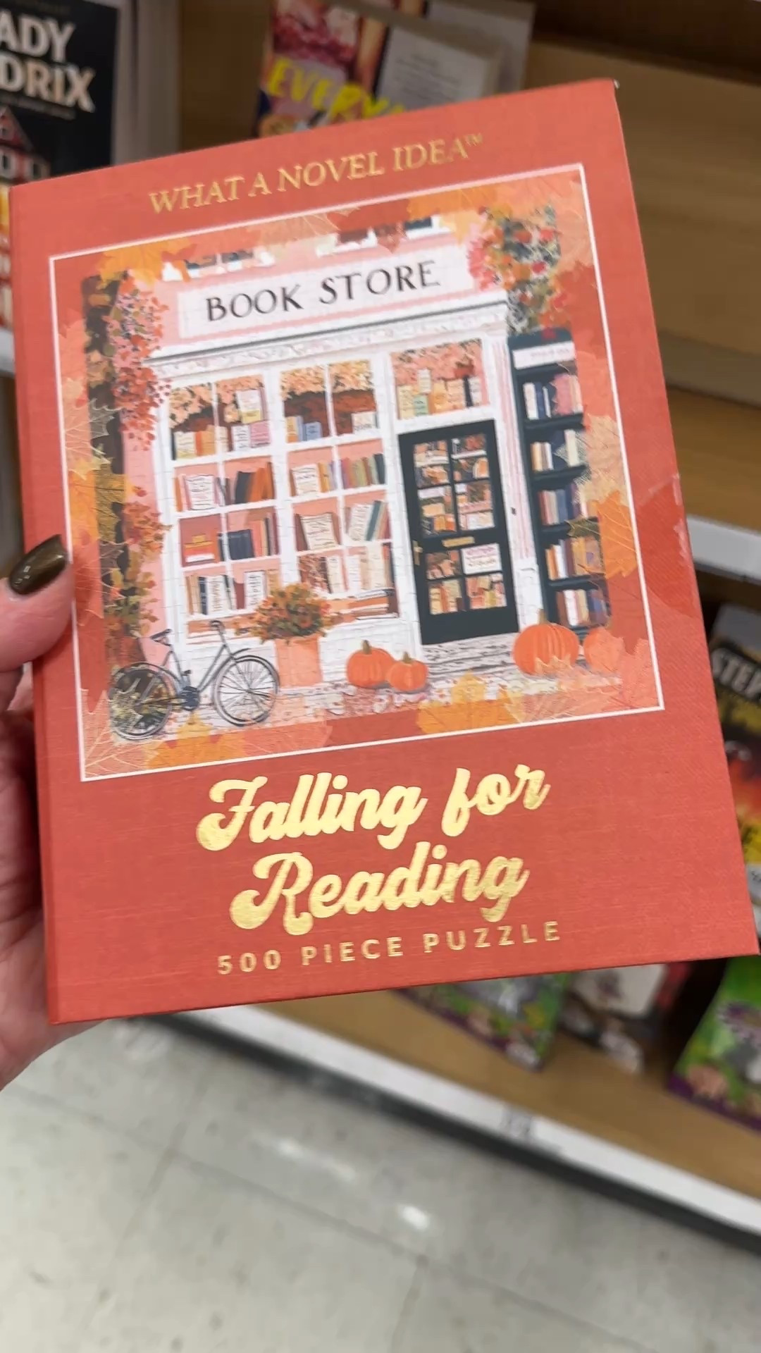 Autumn Book Store Puzzle. The perfect fall hobby for all my book loving friends! 
The box looks like a book! 

🍁also linked a few other book club  treasures I found that are perfect for fall and Halloween 

book club, puzzle, fall hobbies, cozy hobbies, falling for reading 

#LTKSeasonal #LTKHome #LTKFallSale