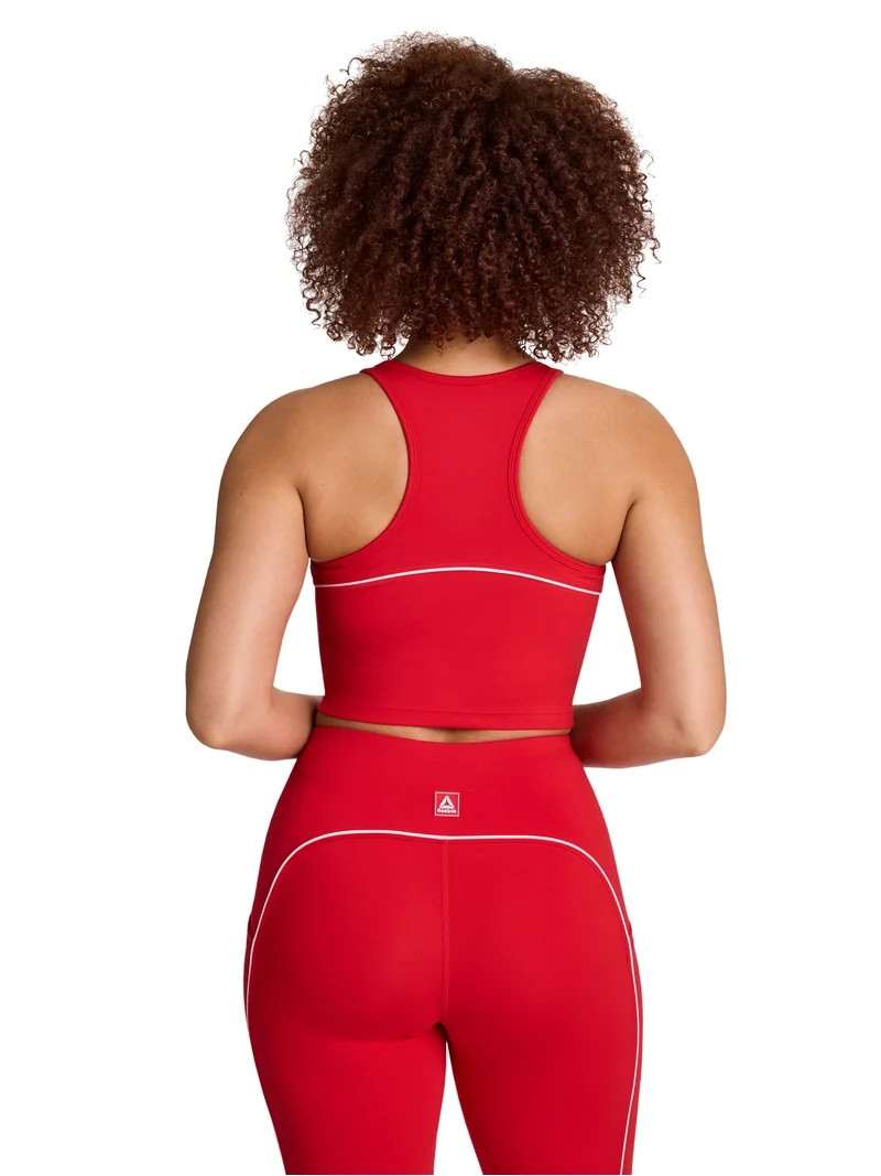 Reebok Women's Team Player Cropped Bra Tank with Removable Cups | Walmart (US)