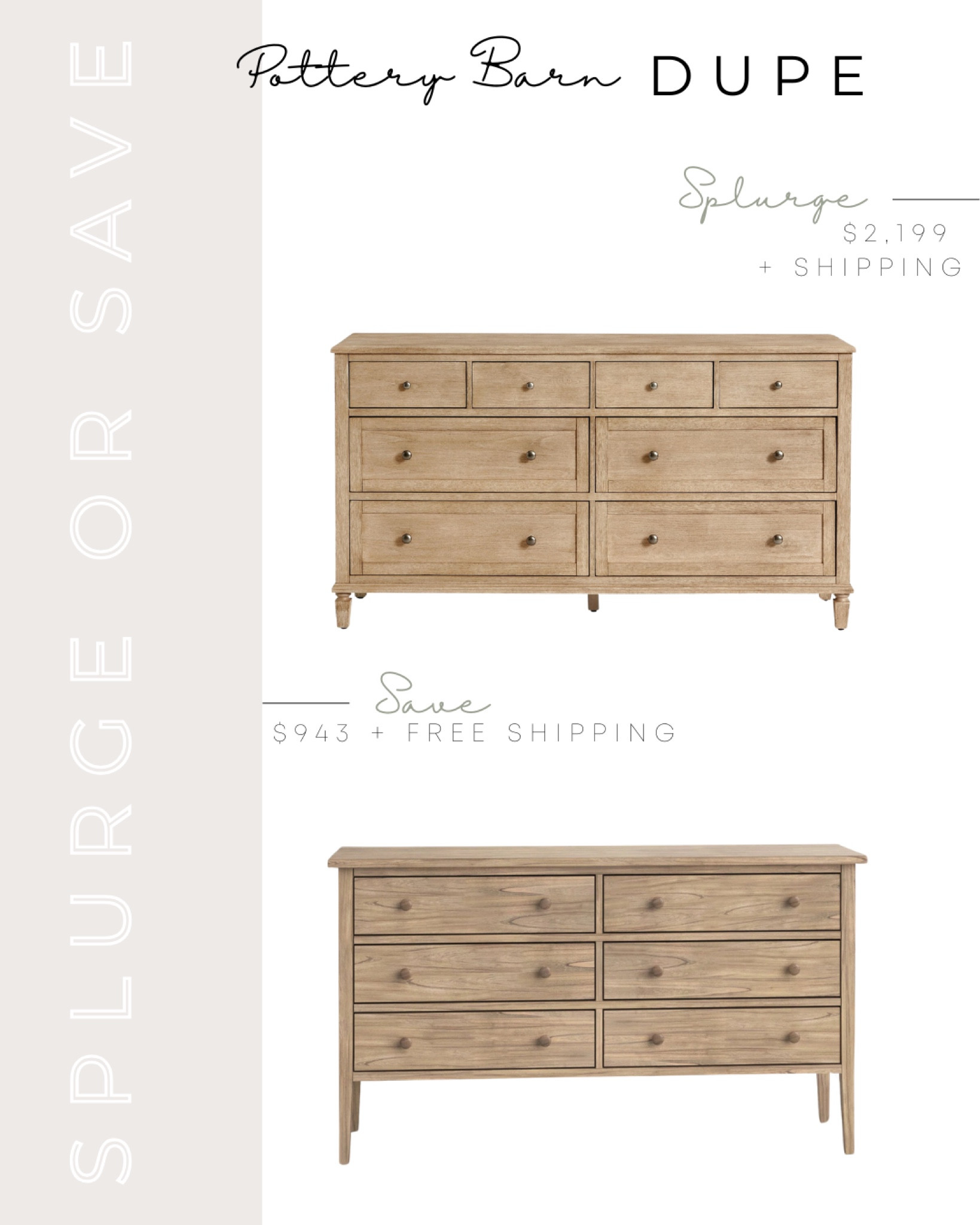 Pottery Barn Dupe | Pottery Barn Sausalito Dupe | Pottery Barn Sausalito Dresser Dupe | Sausalito Collection | Splurge or Save | Eight-Drawer Dresser| Six-Drawer Dresser | Farmhouse Dresser | Victoria Dresser | Wayfair Victoria Dresser | pottery barn inspired | pottery barn look alike | pottery barn look for less | Birch Lane Bronwyn Dress | Wayfair Bronwyn Dress | Top Selling Wayfair Dressers | Top Selling Wayfair Furniture | Best Selling Wayfair Furniture | Best Selling Wayfair Dresser

#LTKHome #LTKSaleAlert