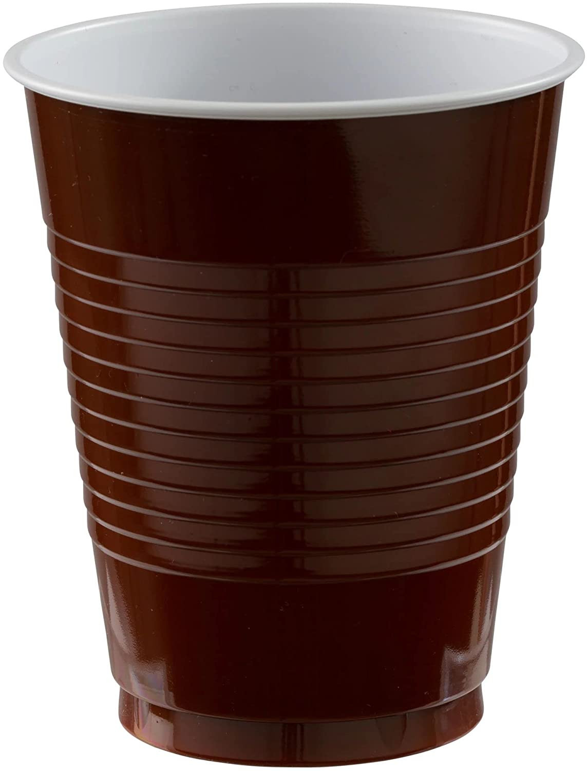 Plastic Cups- 18 oz. Chocolate Brown 50 Pcs. | Amazon (US)
