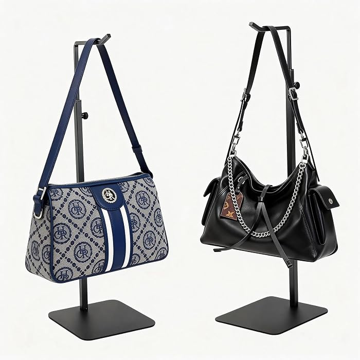 2Pcs Purse Display Stand, Adjustable Purse Stands for Display,Black Handbag Display Stand,Wreath ... | Amazon (US)