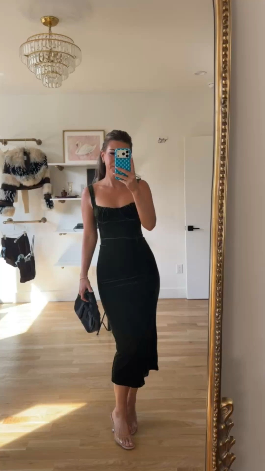 olive green fitted velvet midi with wide straps and a ruched square neckline vici fall and winter wedding guest and special occasion dress ✨

codes -
vici: emerson30 
lulus: emerson20 (first purchase) 
electric picks: emerson20 

In 5’4” and wearing my usual smalls

fall event, fall wedding guest dresses, cocktail dresses, semi-formal dresses, black tie wedding guest dresses, destination wedding guest dresses, garden party dresses, wedding guest outfit ideas

#LTKWedding #LTKU #LTKootd