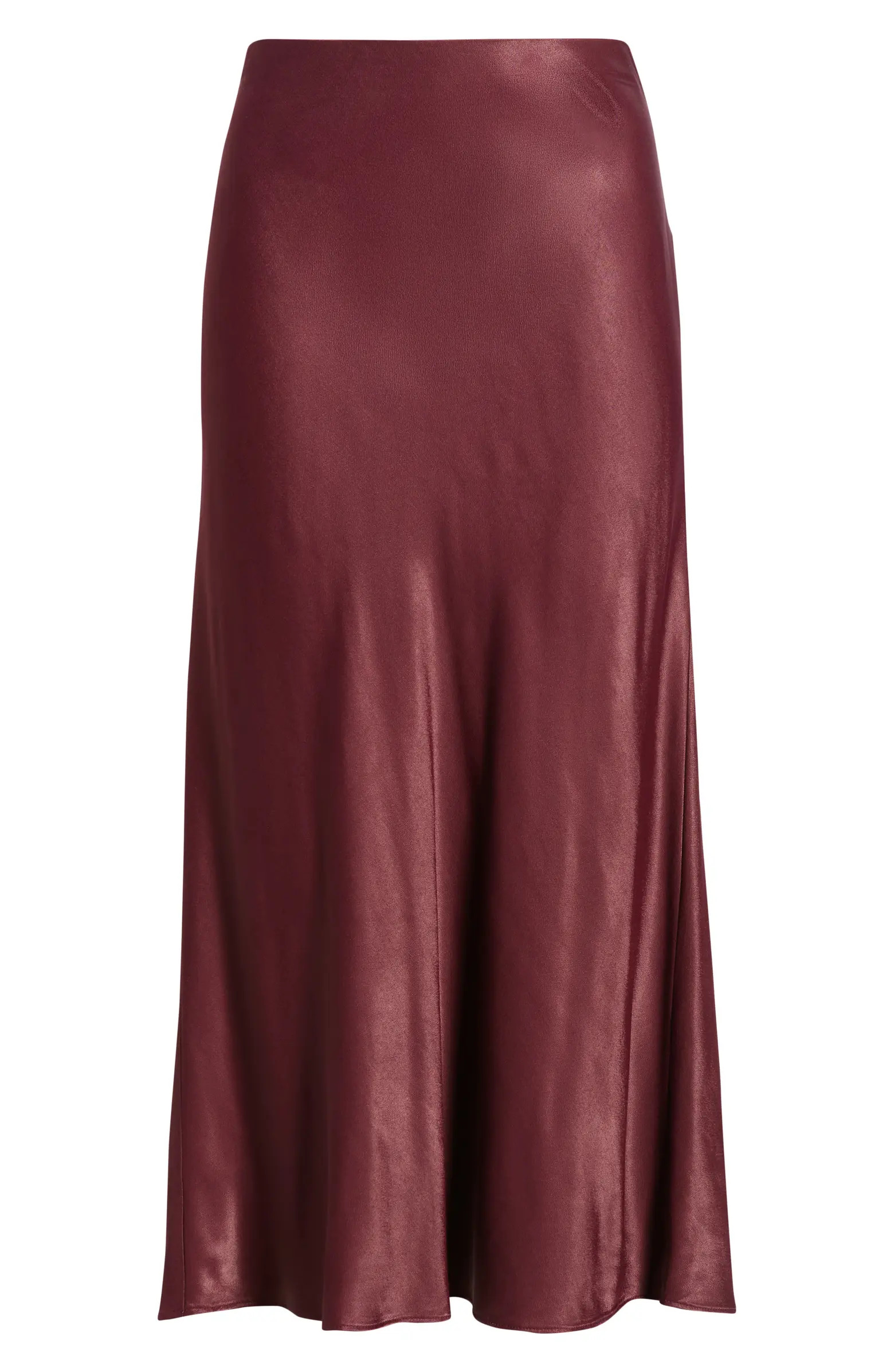 Bias Cut Satin Skirt | Nordstrom