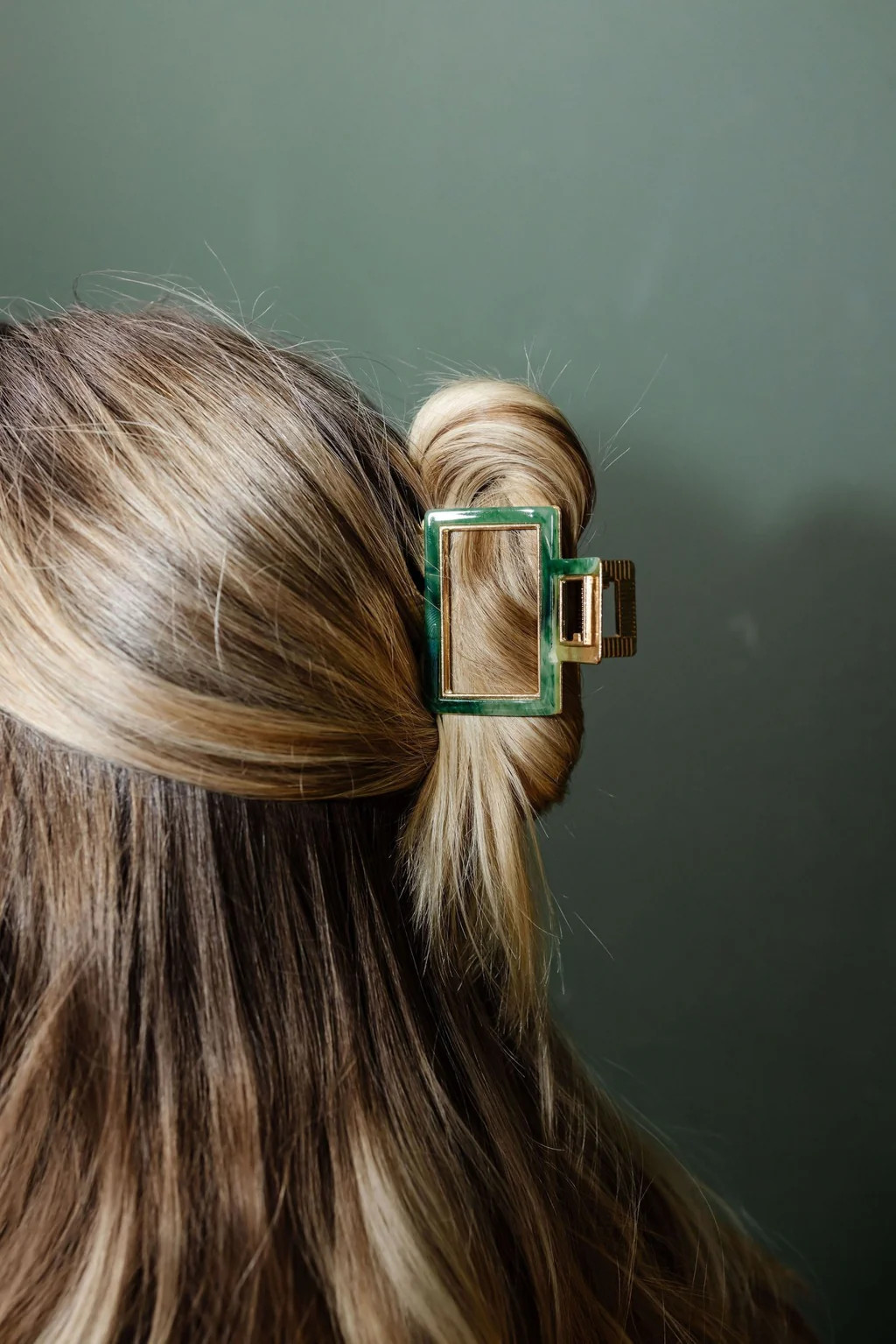 Fir + Gold Claw Clip | Shop Andi