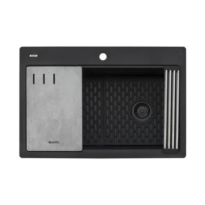 Ruvati 33" L x 22" W Drop-In Kitchen Sink with Accessories | Wayfair North America