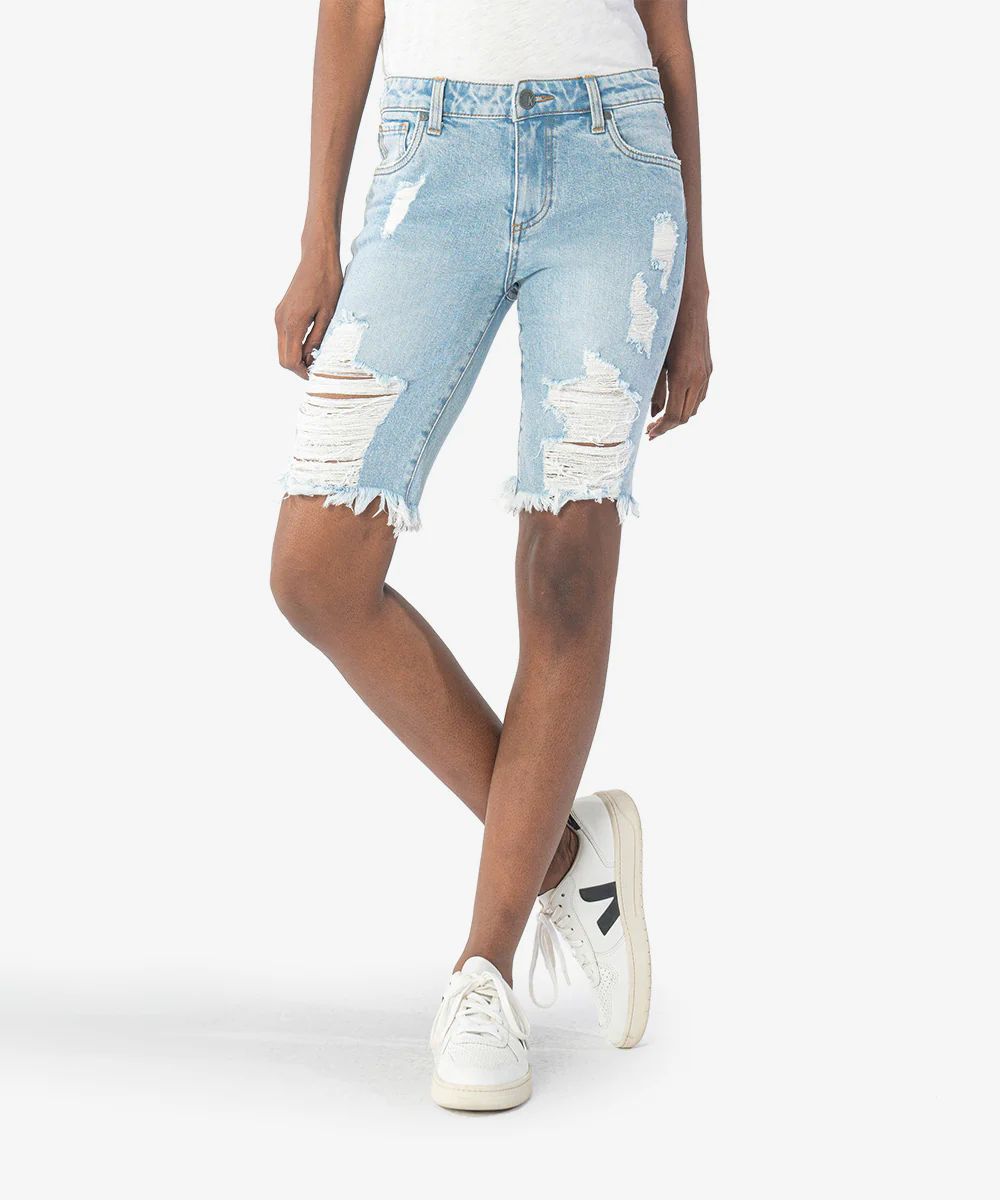 Sophie Mid Rise Bermuda Short (Wishful Wash) - Kut from the Kloth | Kut From Kloth