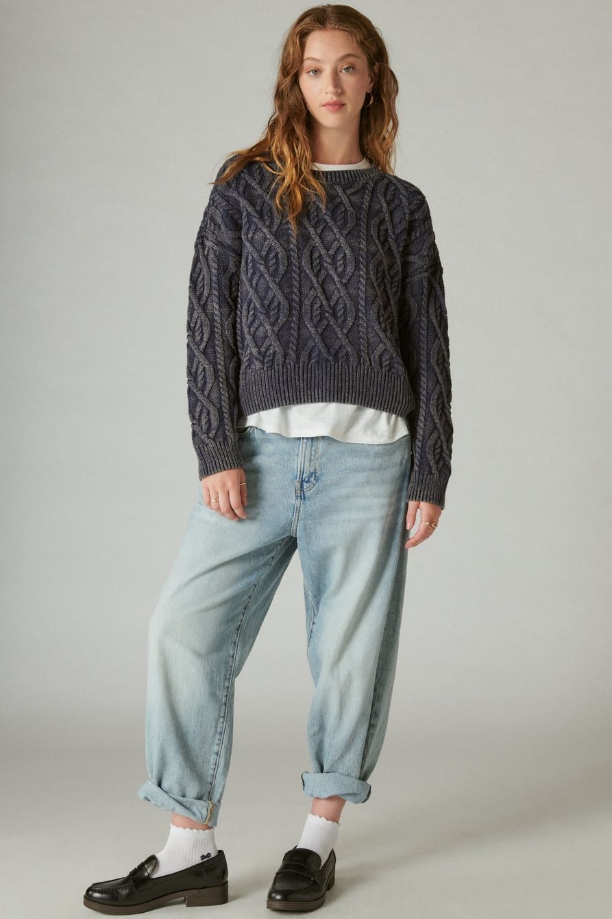 CABLE STITCH PULLOVER | Lucky Brand