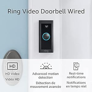 Ring Video Doorbell Wired | Use Two-Way Talk, advanced motion detection, HD camera and real-time ... | Amazon (CA)