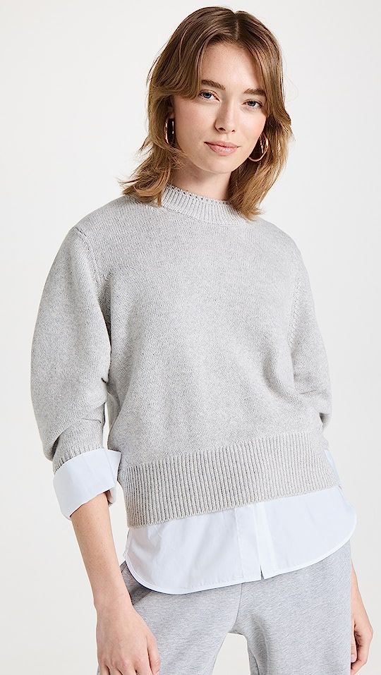 Raya Ruched Crew Looker Sweater | Shopbop