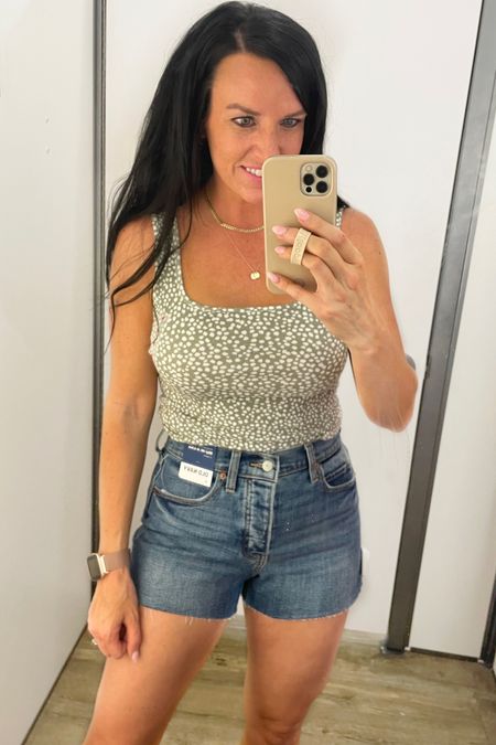 Old Navy 40% off everything sale! Just in time for Easter 😍

I am in between sizes for shorts at Old Navy- these are a 2. I could have done a 4 for a looser fit. I sized up to a M in the tank. This tank comes in a lot of colors and a few patterns on the site!

• Old Navy • Easter • cropped tank top • Summer outfit • Spring outfit • Vacation wear • Resort wear • Denim shorts • Square neck tank top • #ltkfind



#LTKunder50 #LTKSeasonal #LTKsalealert
