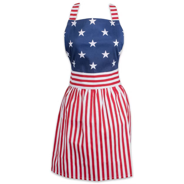 Cotton Kitchen Apron Red/White/Blue - Design Imports | Target