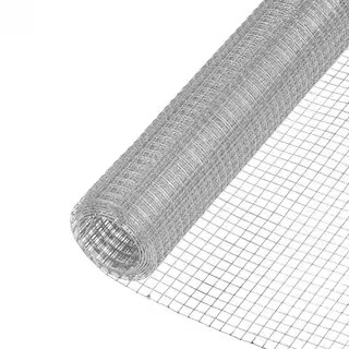 1/2 in. Mesh x 2 ft. x 5 ft. 19-Gauge Galvanized Steel Hardware Cloth | The Home Depot