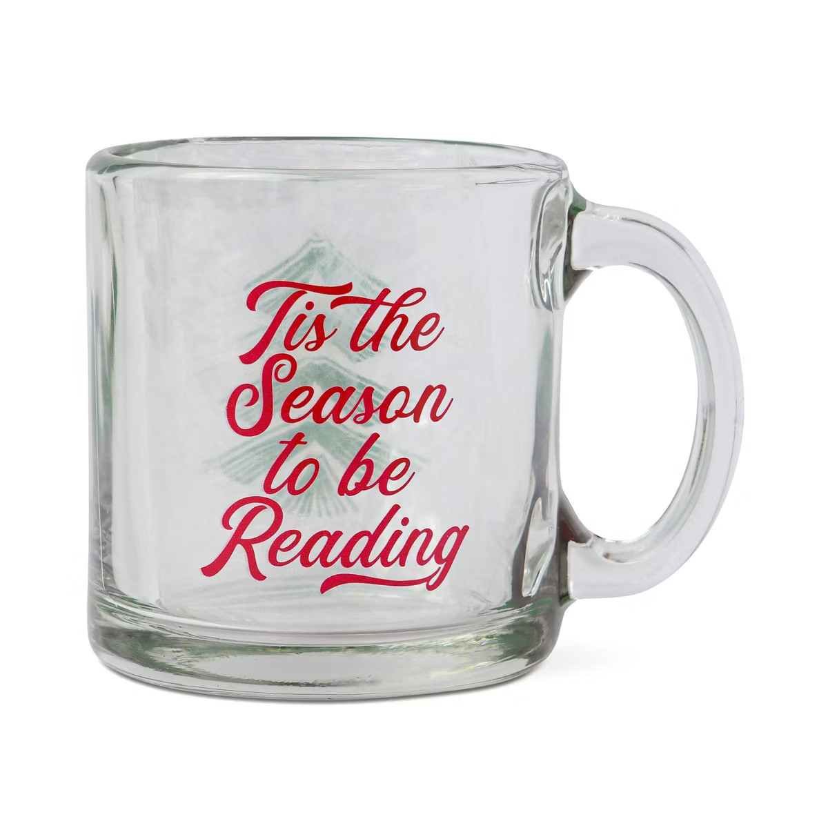 Glass Mug 13oz - Tis The Season To Be Reading | Target